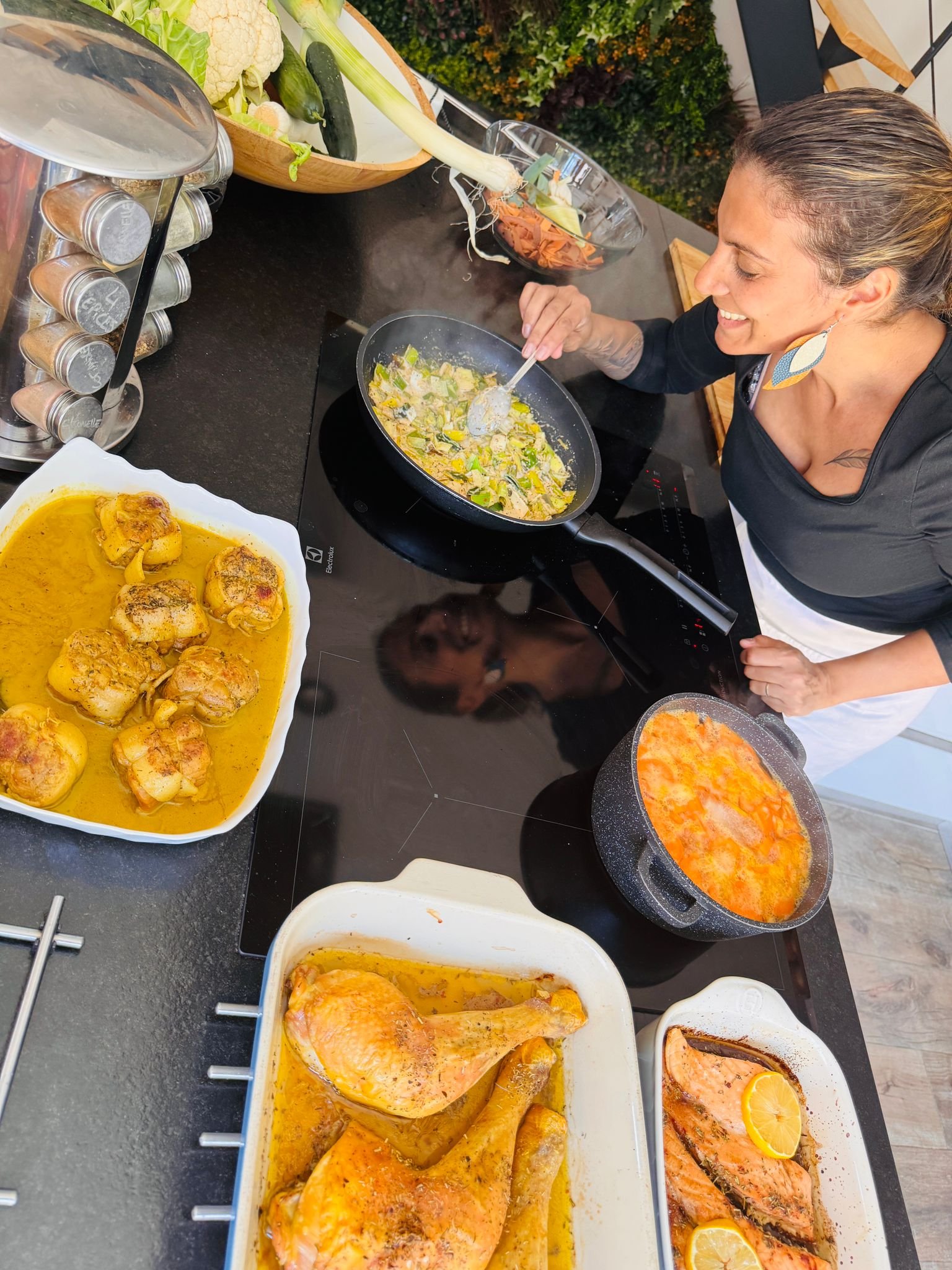 Chef Less'Cook aux fourneaux